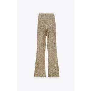 NWT Zara Limited Edition Flared Sequin Leggings
